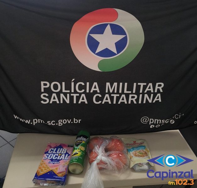 PM prende mulher por furto em supermercado no centro de Herval d’Oeste