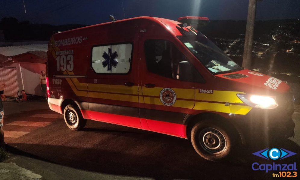 Motociclista fica ferido após queda no Bairro Navegantes, em Ouro