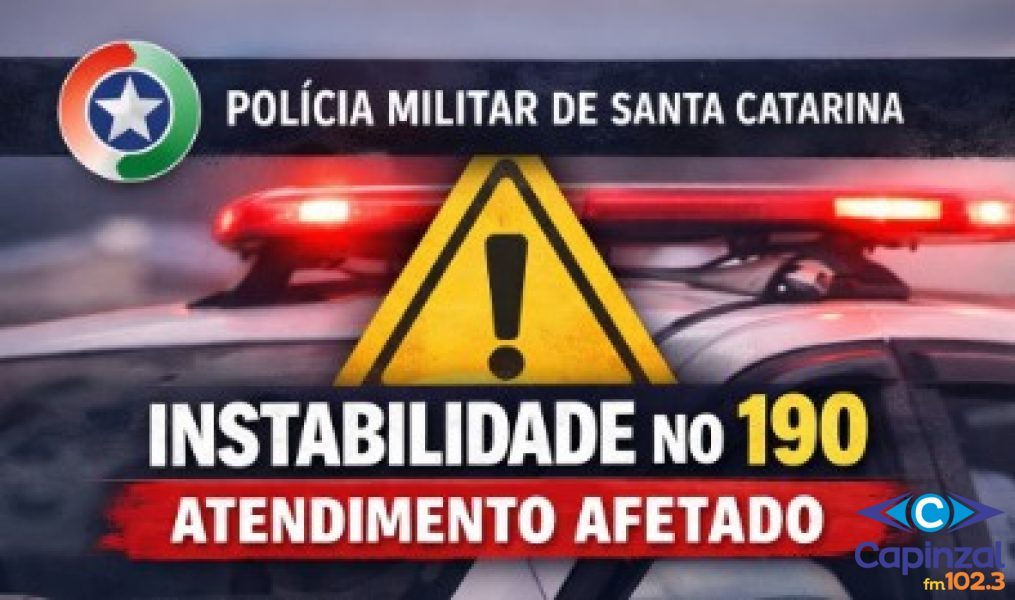 Instabilidade no 190 afeta atendimento da Polícia Militar em Santa Catarina