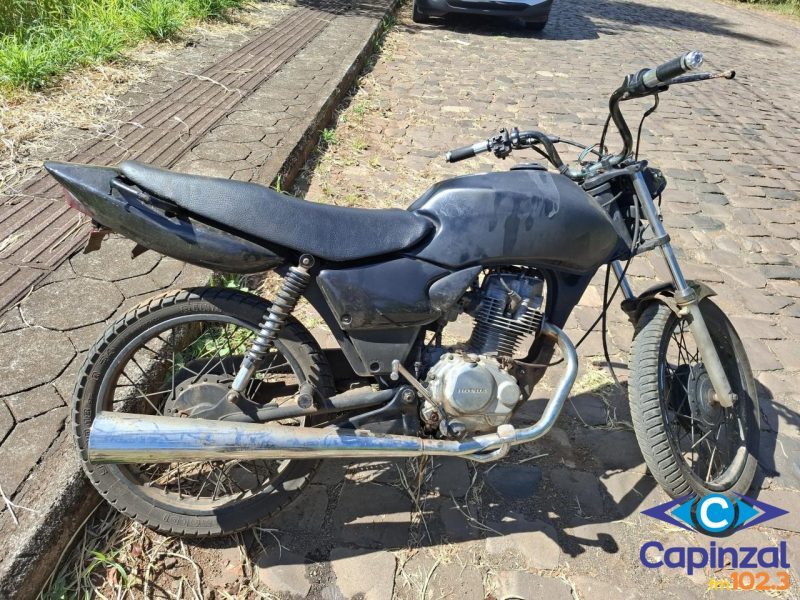 PM recupera moto com registro de furto em Erval Velho