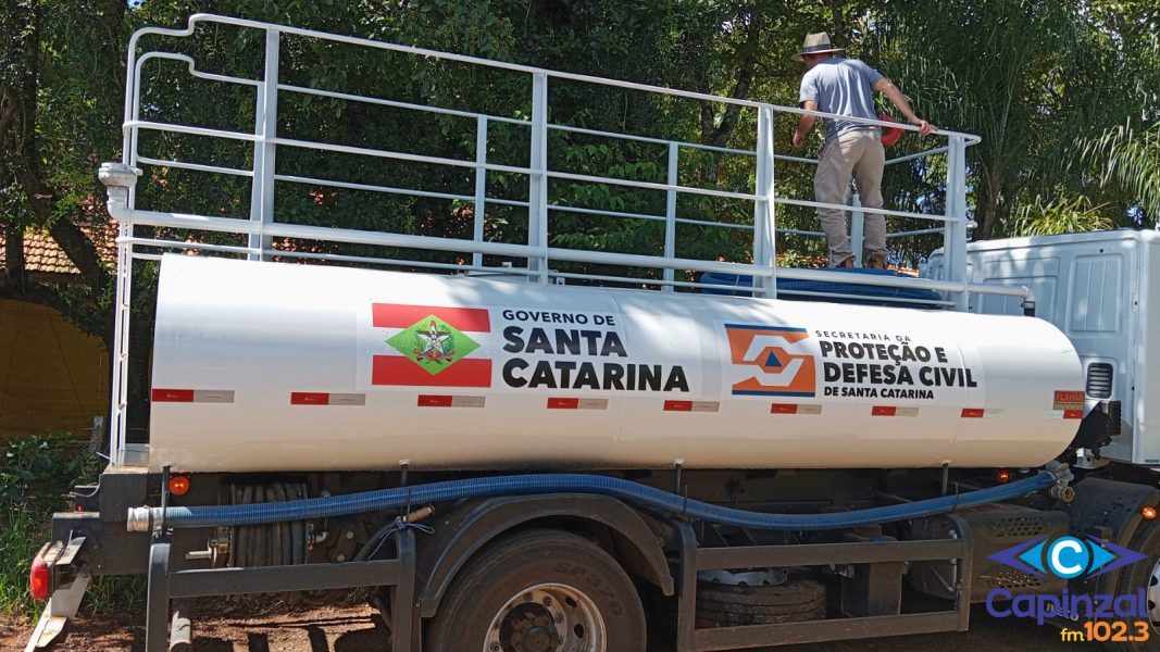 Estiagem já provoca abastecimento emergencial de água no interior de Capinzal