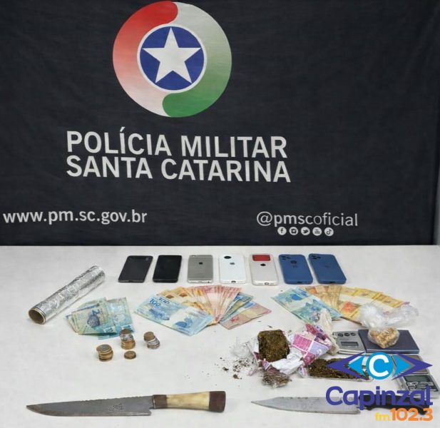 PM prende dupla por comercializar crack e maconha em Xanxerê
