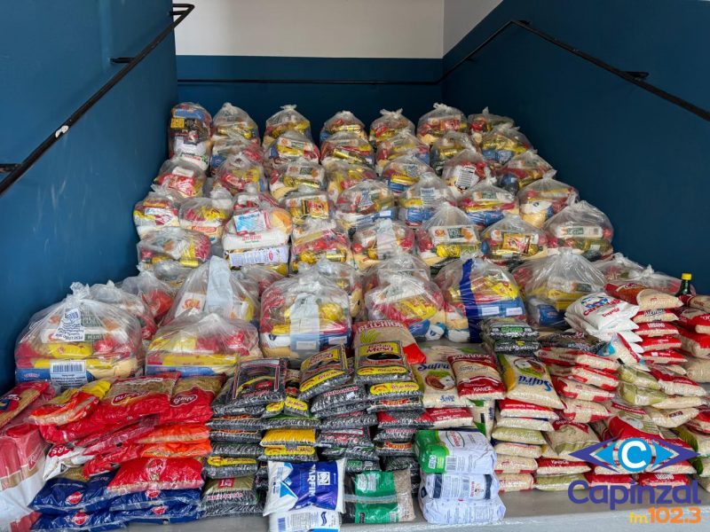 VÍDEO: Cerca de 1,5 tonelada de alimentos arrecadada durante amistoso beneficente em Capinzal