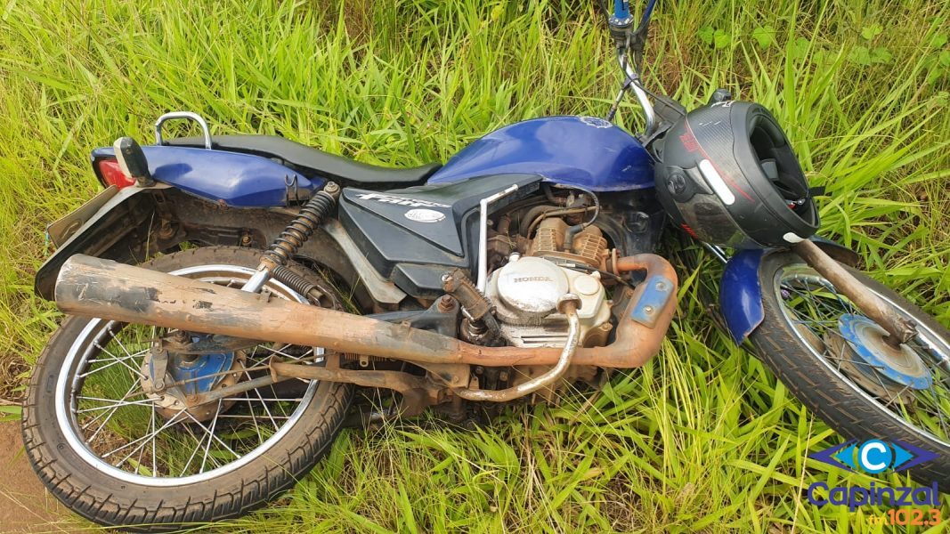 Colisão entre carro e motocicleta deixa homem ferido na SC-467, em Capinzal