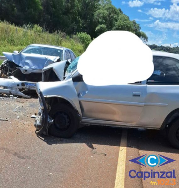 Grave acidente de trânsito foi registrado na SC 150, interior de Capinzal