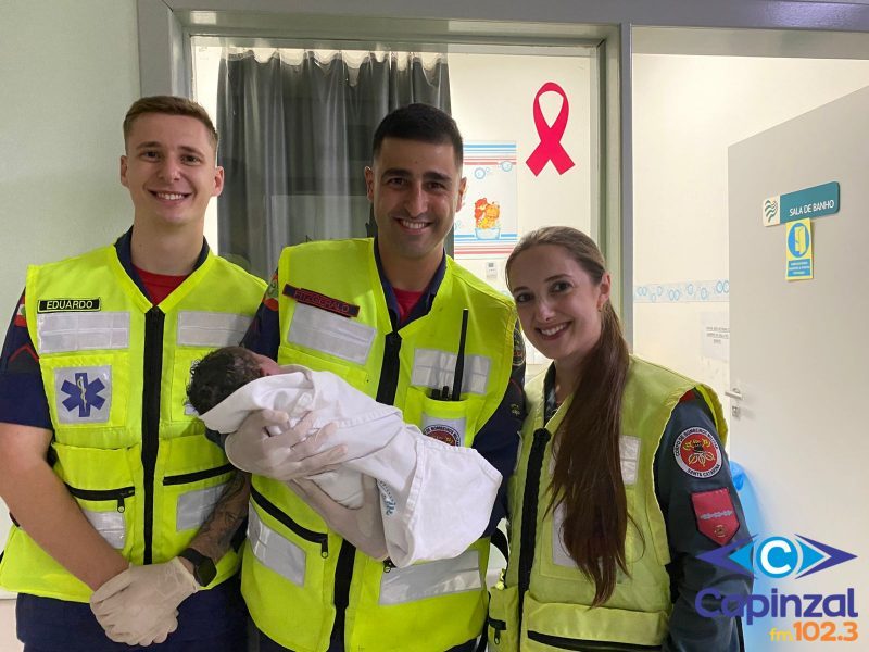 Bombeiros de Xanxerê auxiliam gestante em trabalho de parto