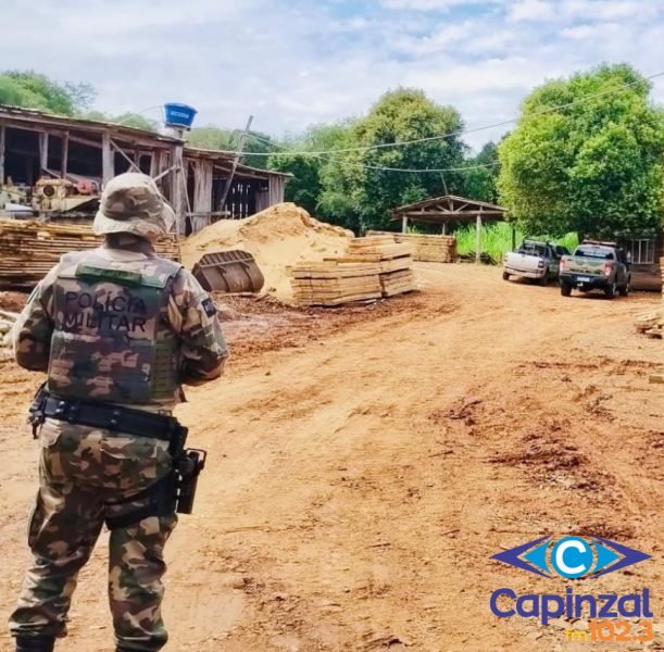 Polícia Militar Ambiental flagra serraria irregular e apreende madeira nativa em Zortéa