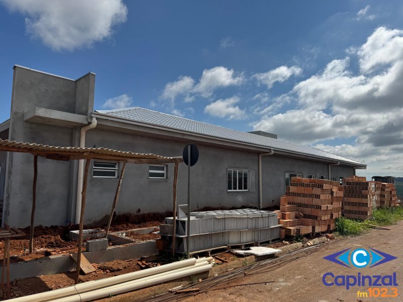 Nova UBS do Loteamento Recanto dos Pássaros ultrapassa 60% de execução e prazo é prorrogado em 90 dias