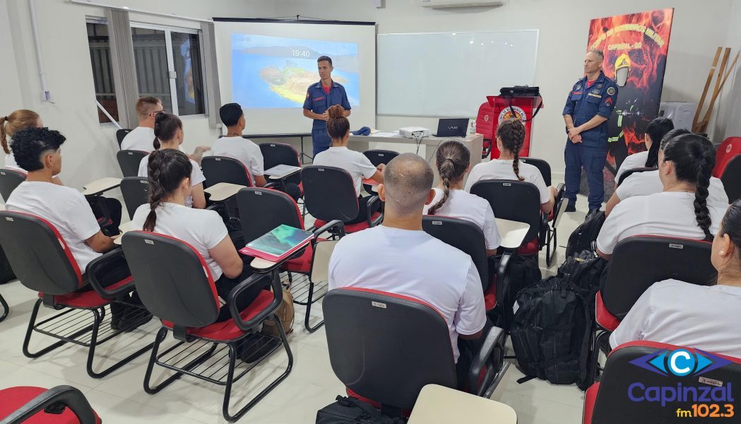 3ª Companhia de Capinzal inicia nova turma do Curso de Bombeiro Comunitário