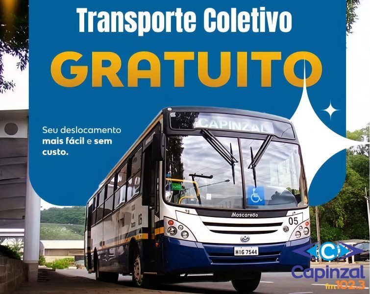 Transporte coletivo gratuito será disponibilizado no sábado à tarde durante o Dia C em Capinzal