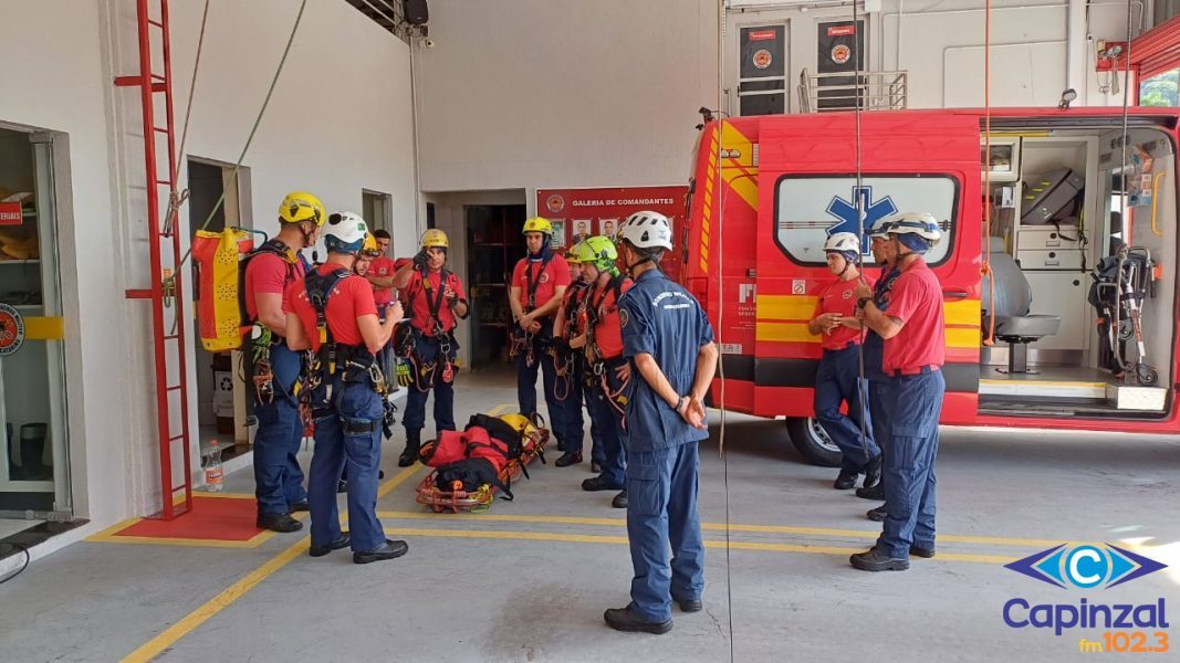 3ª Cia do Corpo de Bombeiros de Capinzal sedia segundo treinamento da equipe catarinense para o Rope Days 2026