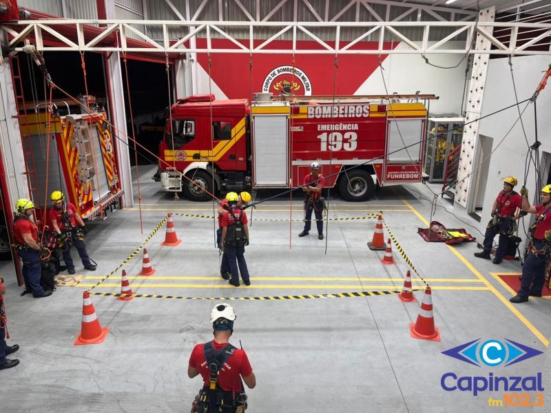 3ª Cia do Corpo de Bombeiros de Capinzal sedia segundo treinamento da equipe catarinense para o Rope Days 2026