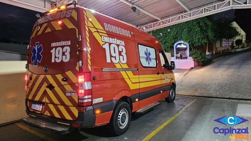 Motociclista fica ferido em acidente no acesso à Cidade Alta, em Capinzal