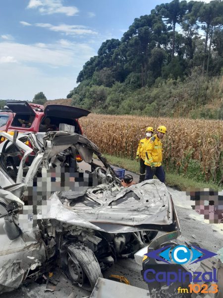 Quatro pessoas morreram após acidente na BR-470 em Brunópolis