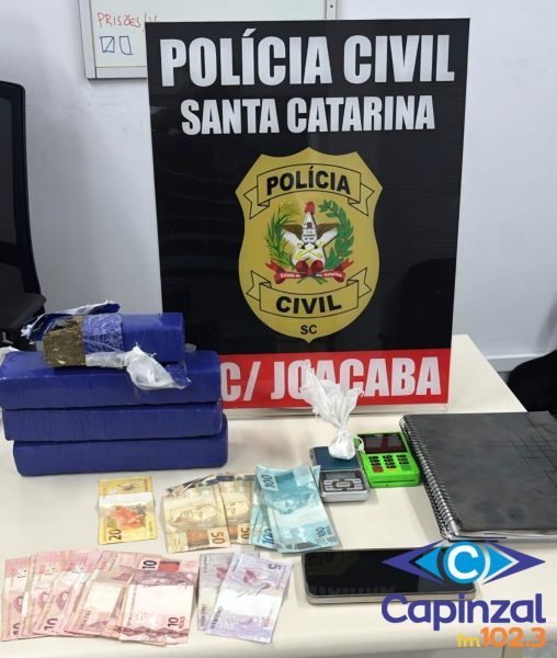 Polícia Civil desarticula ponto de tráfico disfarçado de comércio em Joaçaba