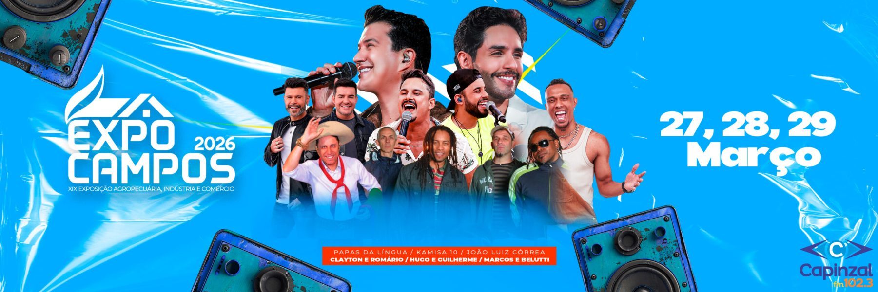 ExpoCampos 2026 acontece de 27 a 29 de março no Parque de Exposições Leônidas Rupp