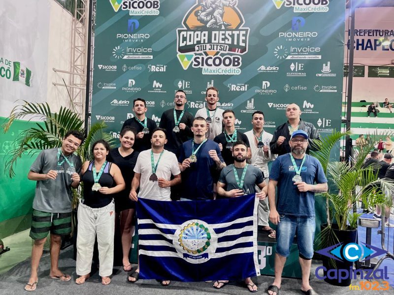 Capinzal conquista 16 medalhas na Copa Oeste de Jiu-Jitsu em Chapecó