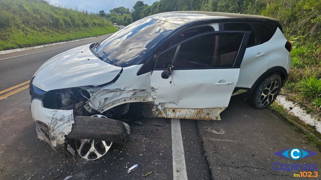 Colisão entre dois veículos é registrada na SC-390 entre Zortéa e Campos Novos