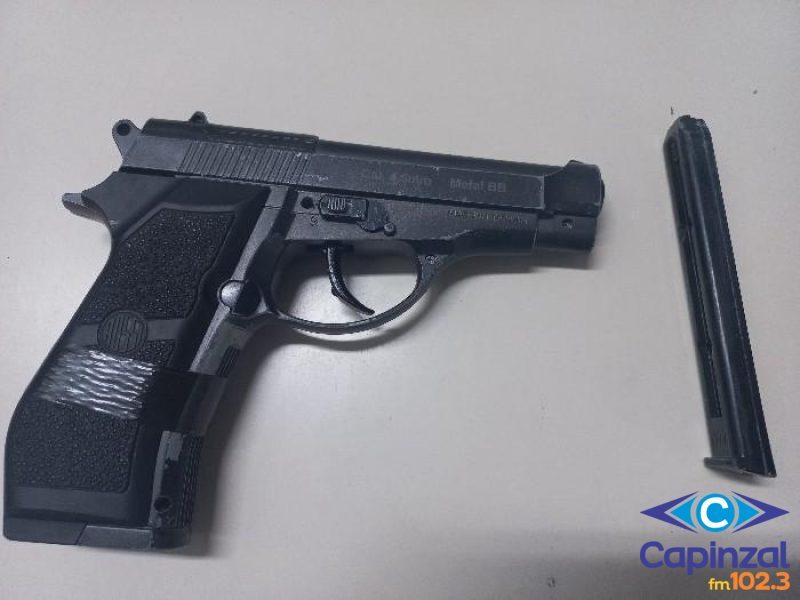 Polícia Militar atende ocorrência de ameaça com uso de simulacro e arma branca em Joaçaba