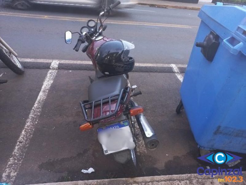 PM recupera motocicleta com registro de furto em Joaçaba
