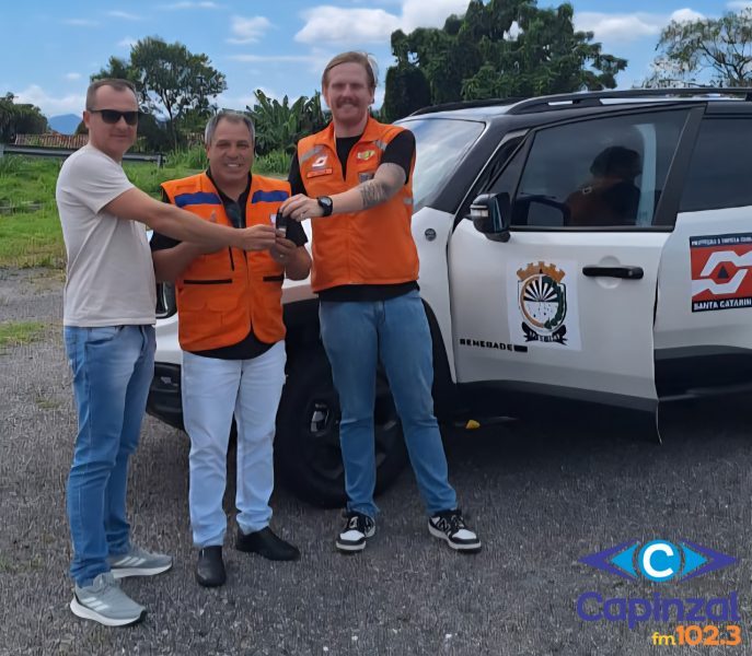 Capinzal reforça Defesa Civil com novo veículo entregue pelo Governo do Estado