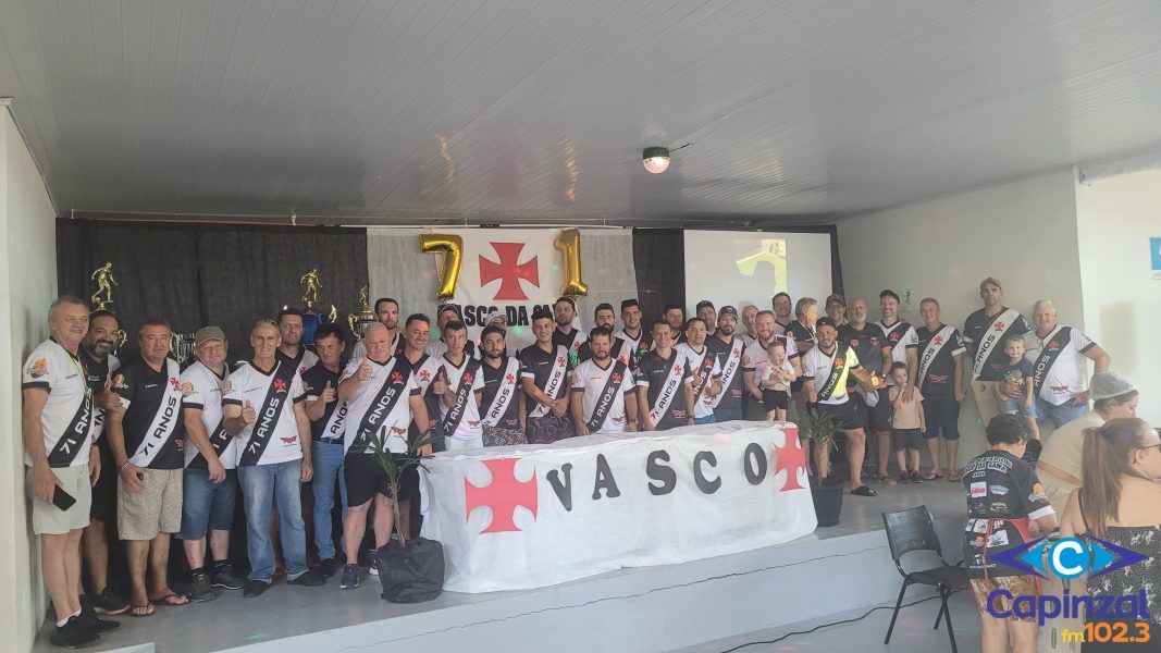 Vasco da Gama de Capinzal celebra 71 anos com reencontros, homenagens e grande participação da comunidade