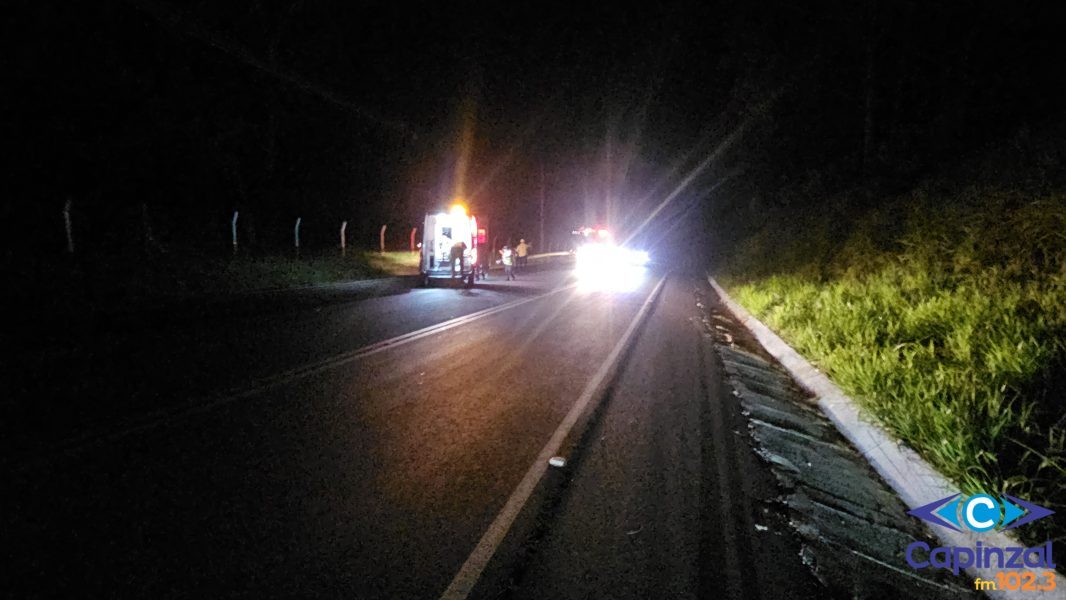Colisão entre motocicletas deixa três pessoas  feridas na SC 150 em Capinzal