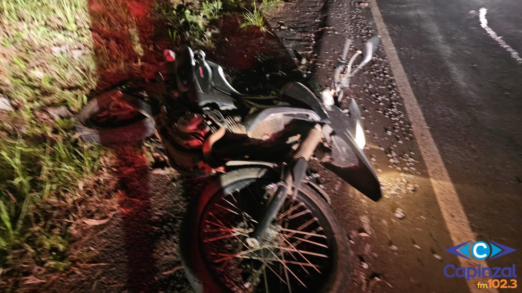 Colisão entre motocicletas deixa três pessoas  feridas na SC 150 em Capinzal
