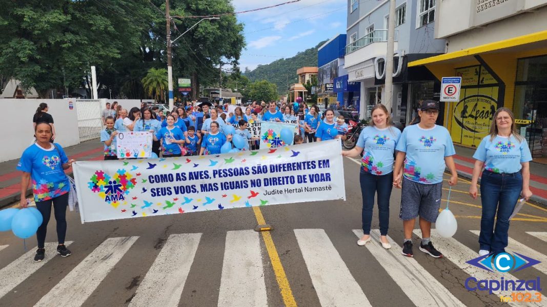 Caminhada marca o Dia Mundial de Conscientização do Autismo e reforça inclusão em Capinzal