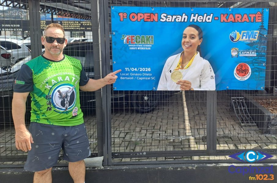 Capinzal sediará o 1º Open Sarah Held de Karatê, em homenagem à atleta que marcou o esporte