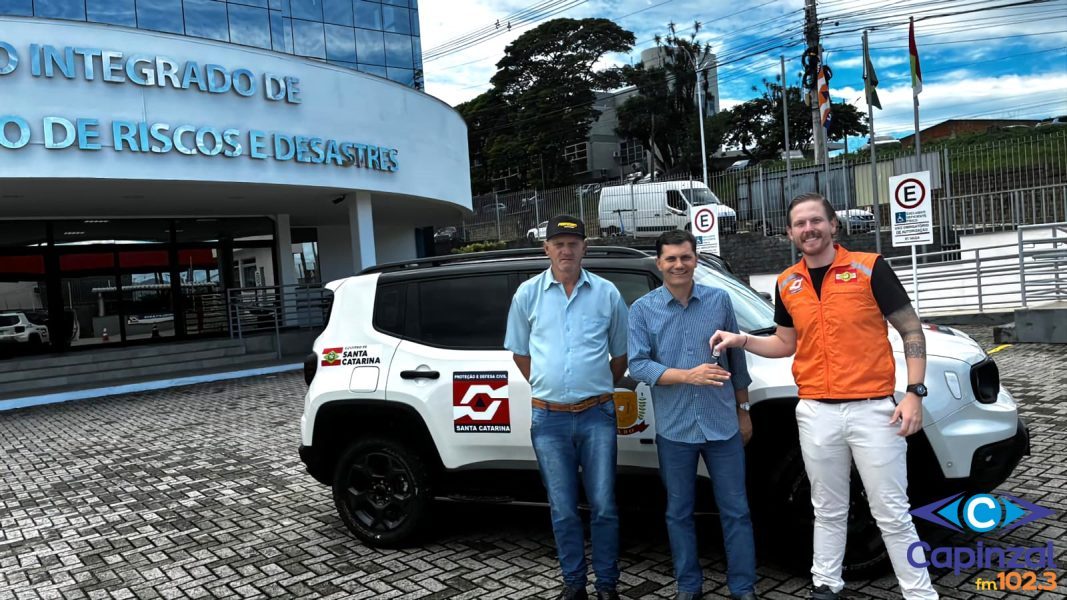 Governo do Estado destina veículo para a Defesa Civil do município de Ouro