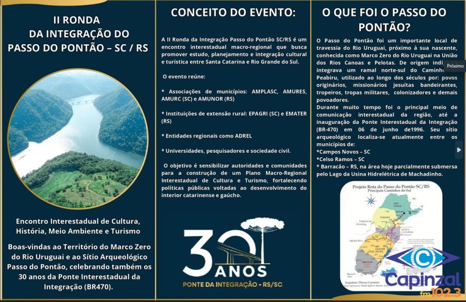 II Ronda da Integração do Passo do Pontão terá programação voltada à cultura, história e turismo regional