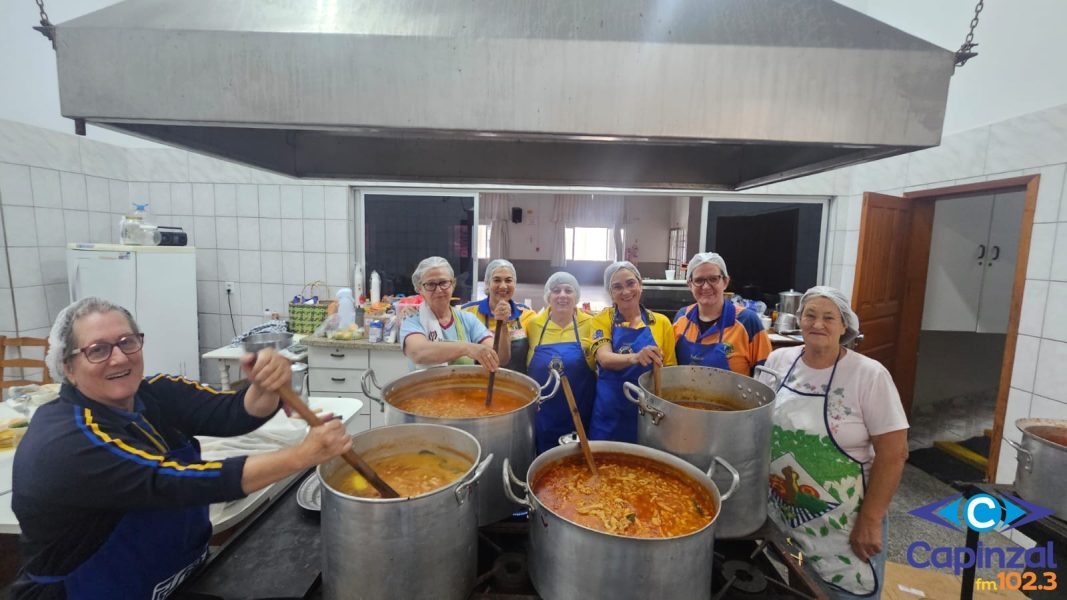 Buchada do Lions mobiliza voluntárias desde a madrugada e tem fichas esgotadas em Capinzal