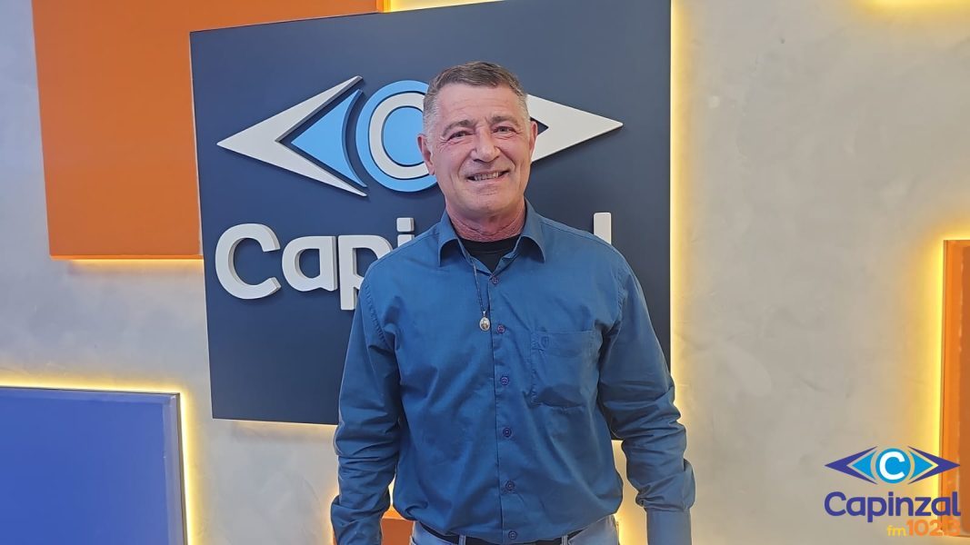 Pré-candidato a deputado federal Bruno Pelegrini visita a Capinzal FM e apresenta propostas para o Meio-Oeste