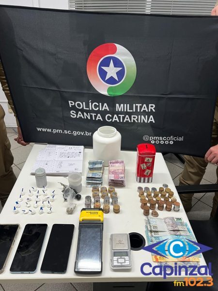 PM prende homem por tráfico de drogas em Erval Velho