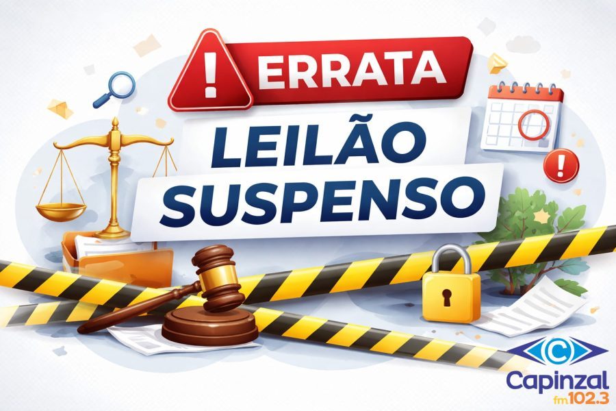 ERRATA / AVISO DE SUSPENSÃO