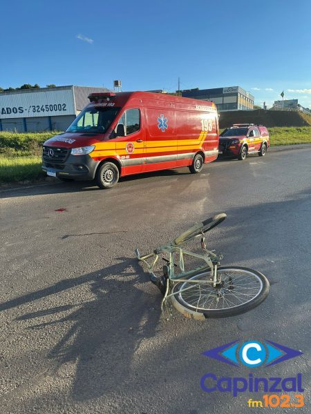 Ciclista fica gravemente ferido após atropelamento na BR-470 em Curitibanos
