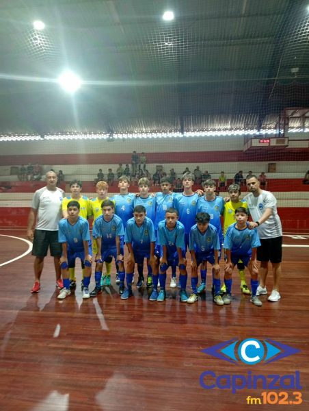 Capinzal Futsal Sub-14 vence duas e assume liderança do grupo no Estadual da LCF
