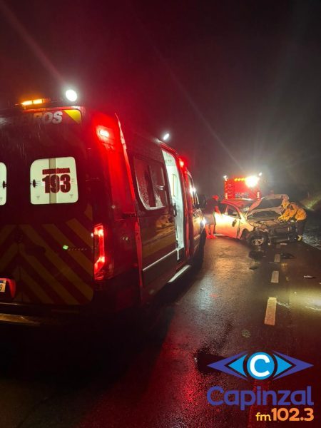 Motorista fica ferido em saída de pista seguida de choque na SC-150, em Ouro