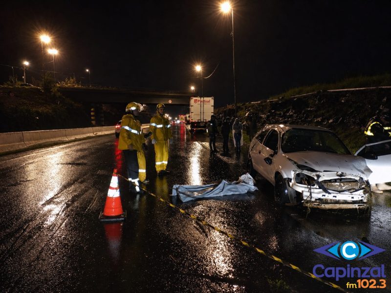 Menino de 07 anos morre vítima de capotamento na BR-282, em Xanxerê