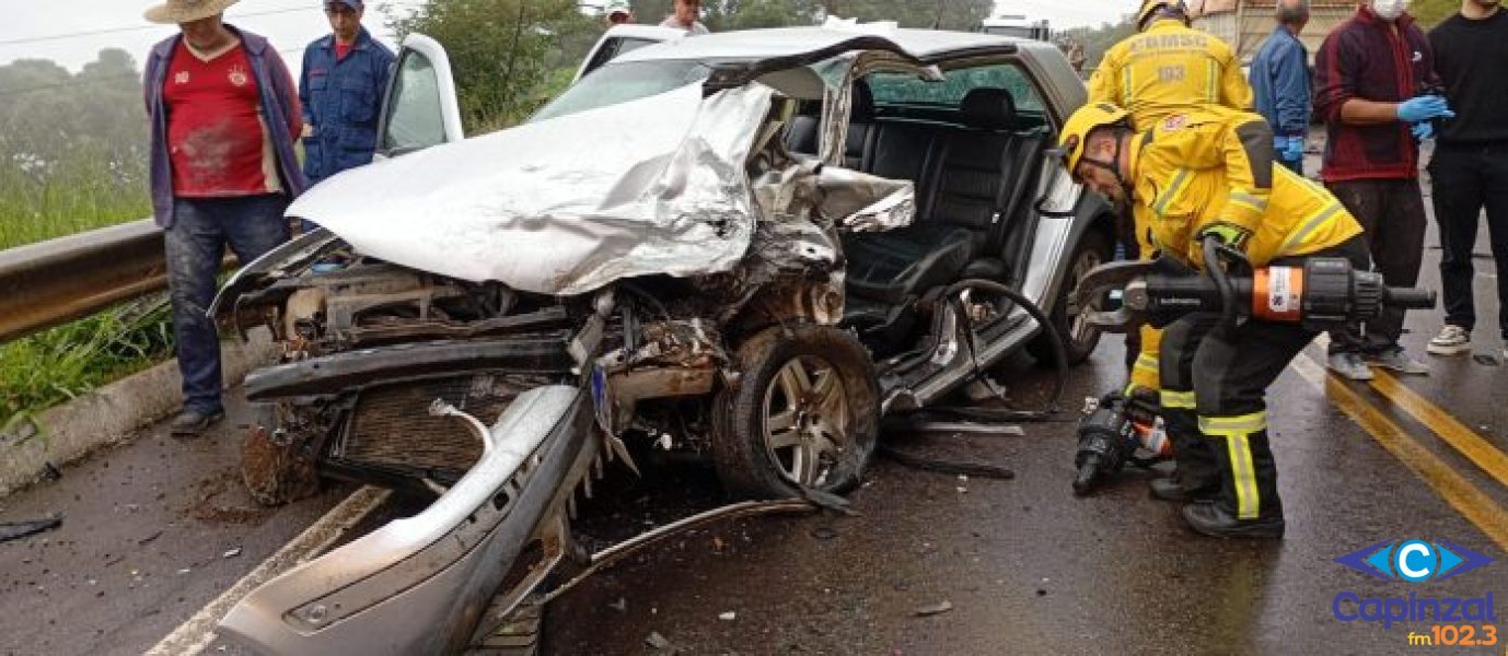 URGENTE: grave acidente com três veículos deixa feridos na SC-355 entre Concórdia e Jaborá