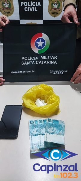 PM prende mulher por tráfico de drogas em Joaçaba