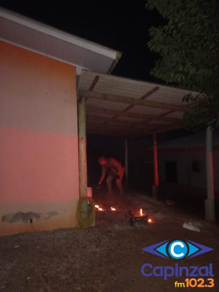 Homem é preso em flagrante por incêndio criminoso após discussão durante festa em Zortéa