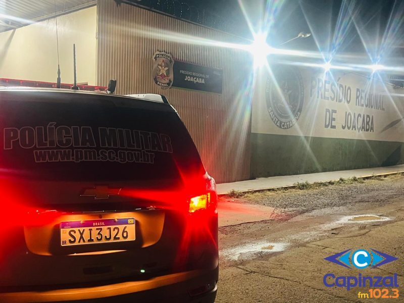 Foragido com condenação superior a 8 anos é preso pela PM em Joaçaba