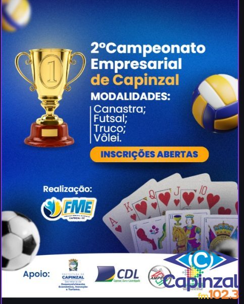 Capinzal inicia organização do 2º Campeonato Empresarial com apoio de         entidades