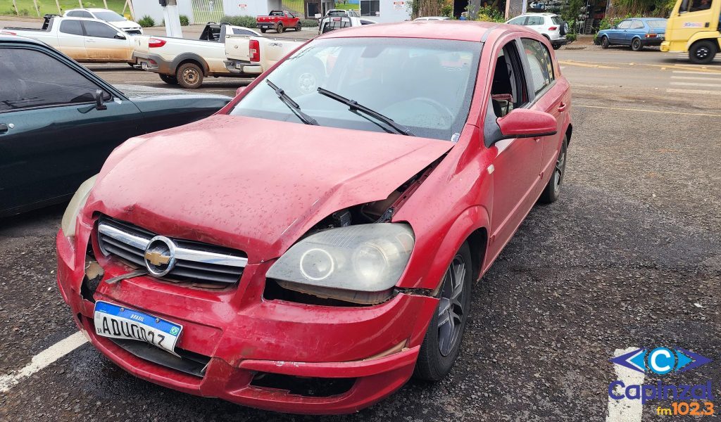 Colisão traseira é registrada no acesso à Cidade Alta, em Capinzal