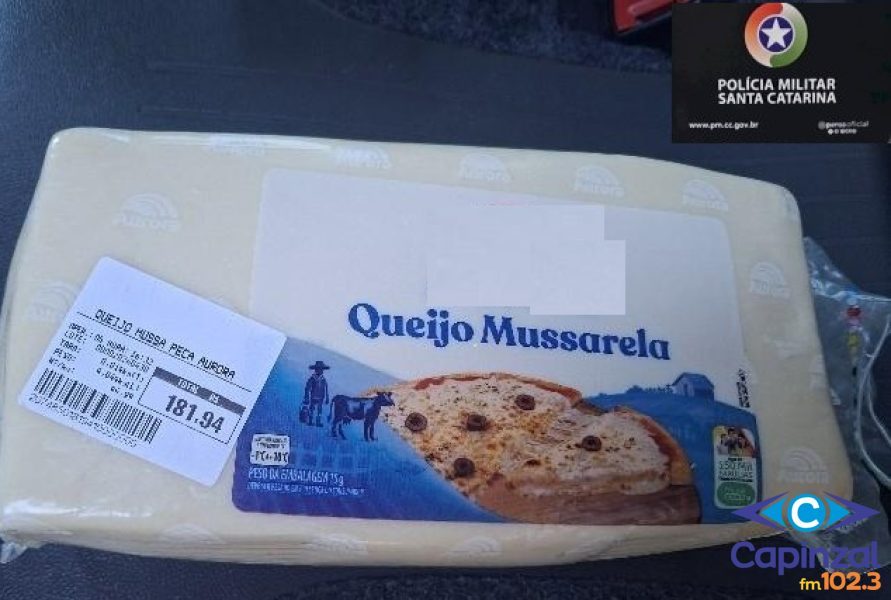 Homem é preso após furtar peça de queijo em supermercado de Campos Novos