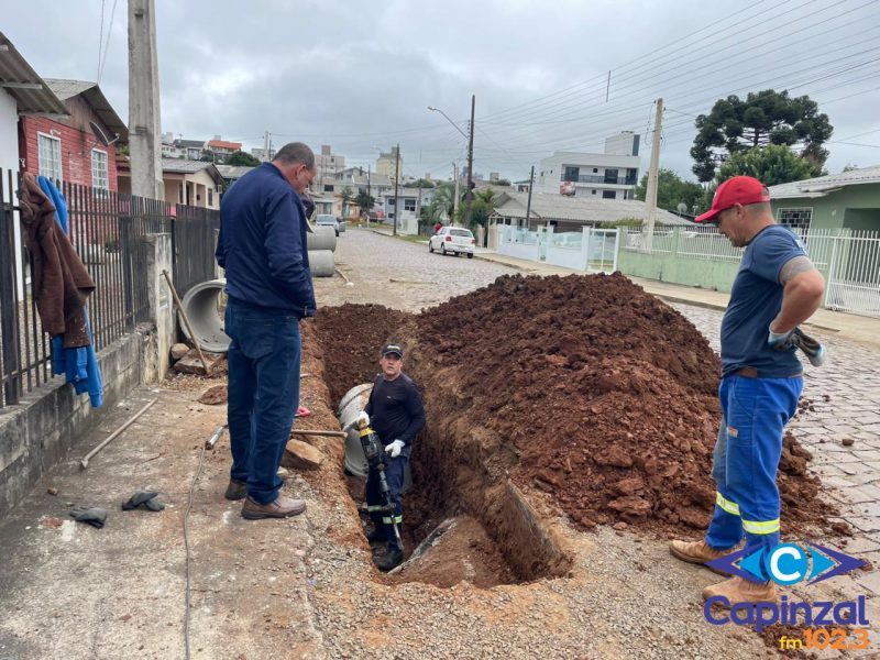 Prefeitura inicia obra de drenagem para reduzir alagamentos no Centro 2 em Campos Novos