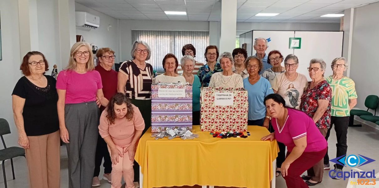 Terceira idade de Ouro desenvolve ação para arrecadar lacres, tampas pet e cartelas vazias de remédios