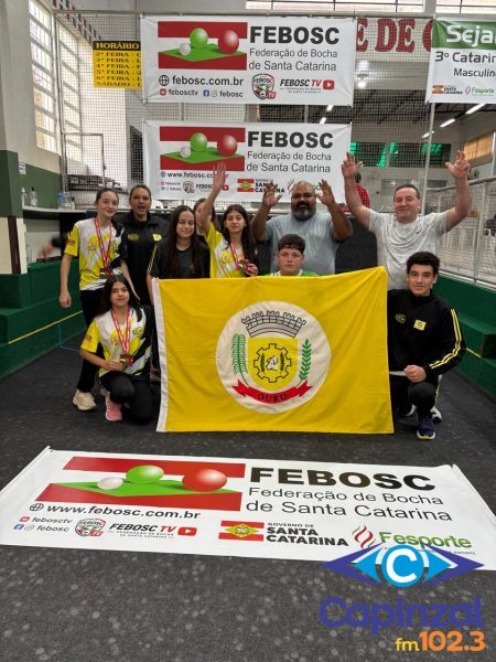 Bocha de Ouro conquista medalha de bronze no Estadual de Duplas, Sub-18, em Rio do Sul